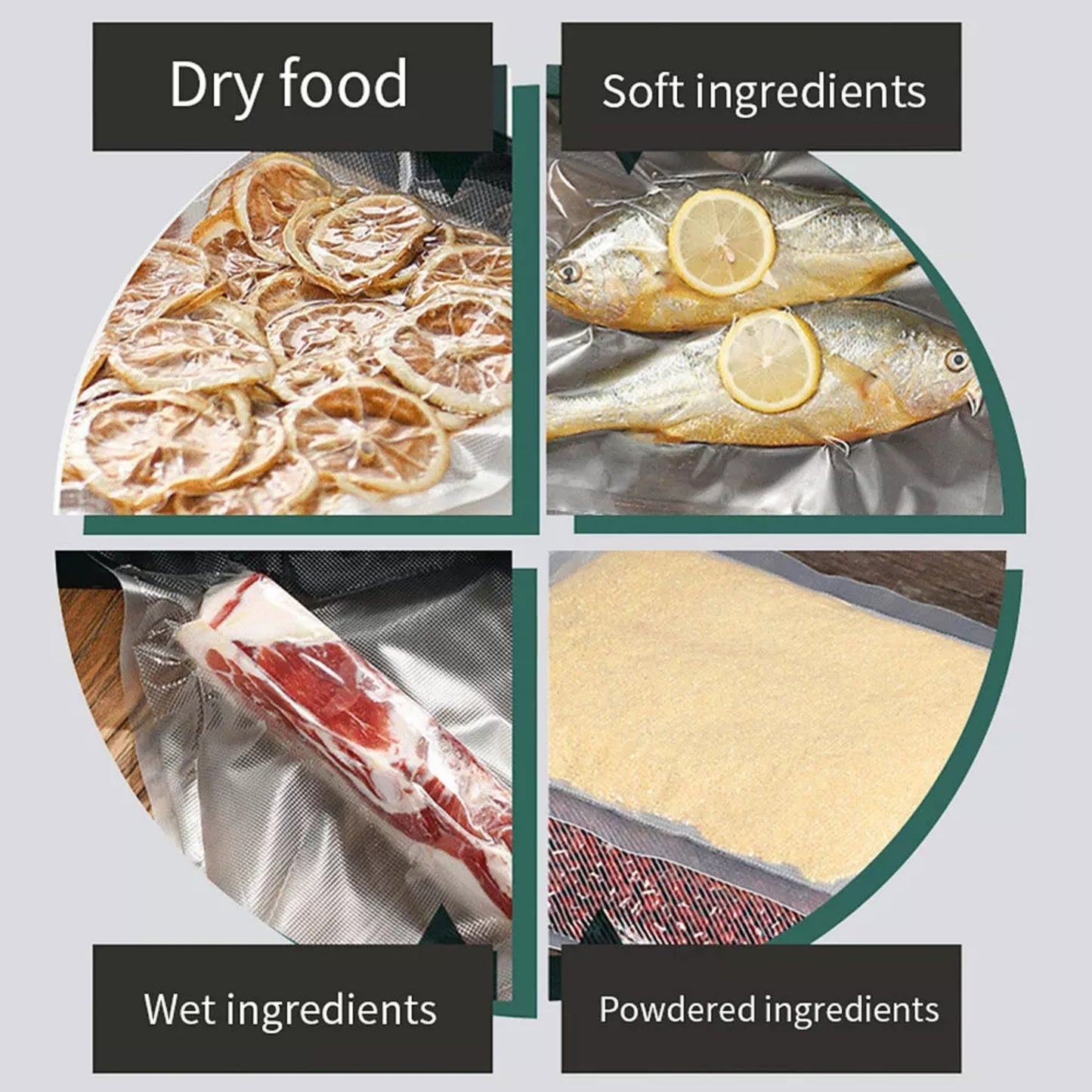 Household Automatic Vacuum Sealing Machine, 30 Vacuum Bags plus Extractor Tube, for Food Preservation and Storage, Essential Kitchen Appliances in Summer.