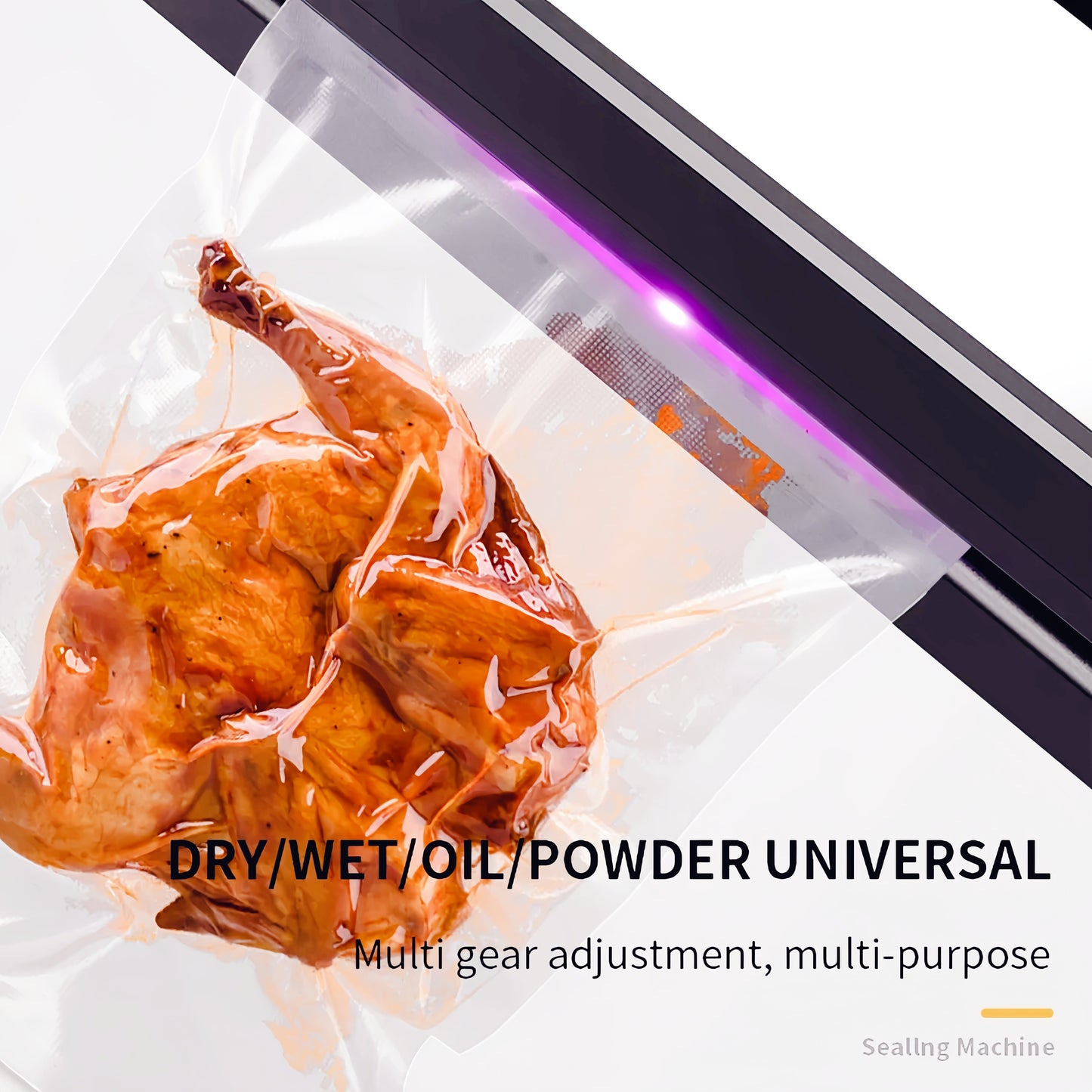 Household Automatic Vacuum Sealing Machine, 30 Vacuum Bags plus Extractor Tube, for Food Preservation and Storage, Essential Kitchen Appliances in Summer.