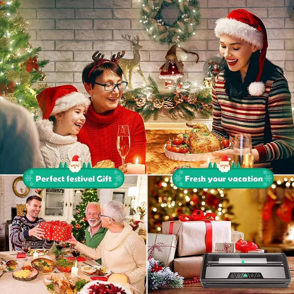 Commercial Vacuum Sealer Machine Food Saver System With Free Bags Dry Wet Mode