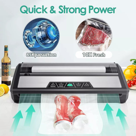 Commercial Vacuum Sealer Machine Food Saver System With Free Bags Dry Wet Mode